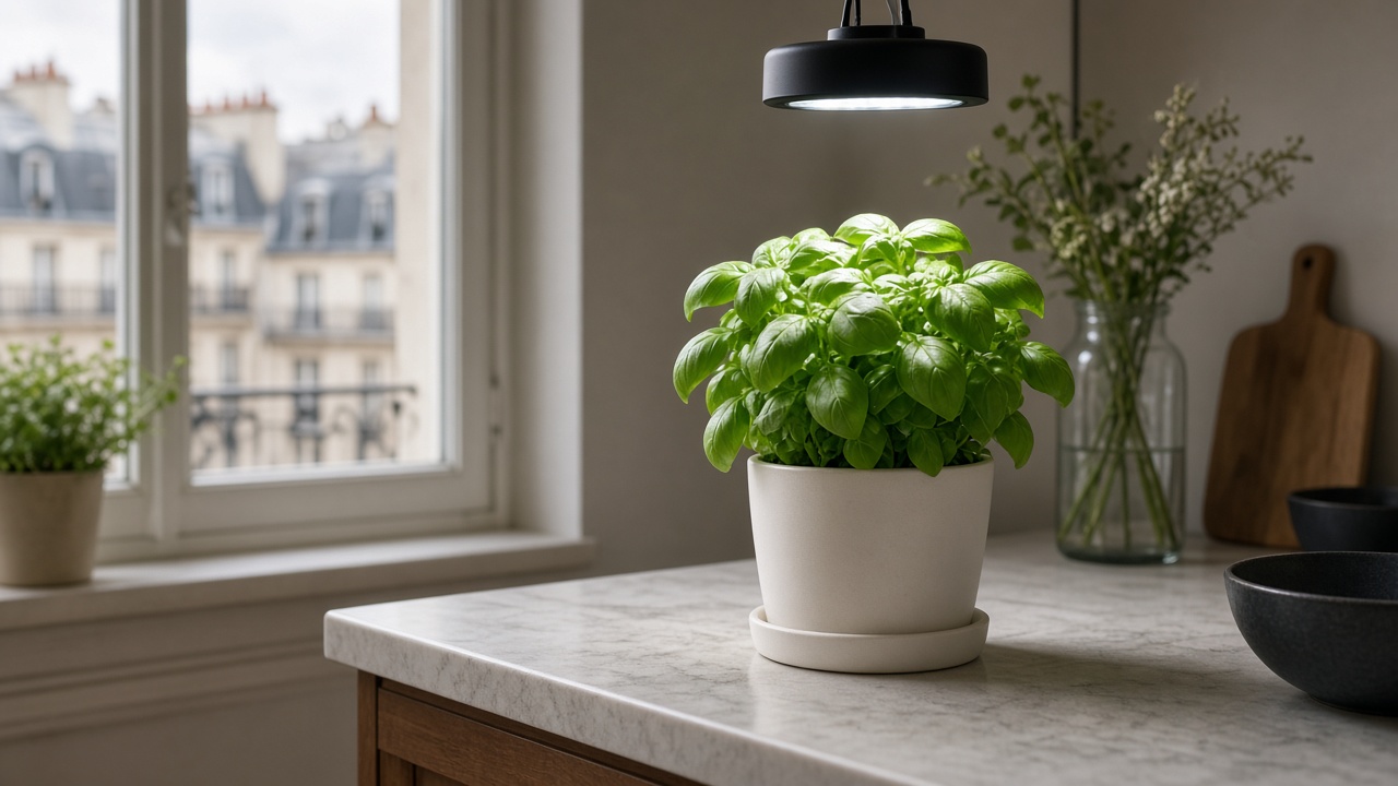 Basilic en intérieur sans balcon : méthode simple 2026
