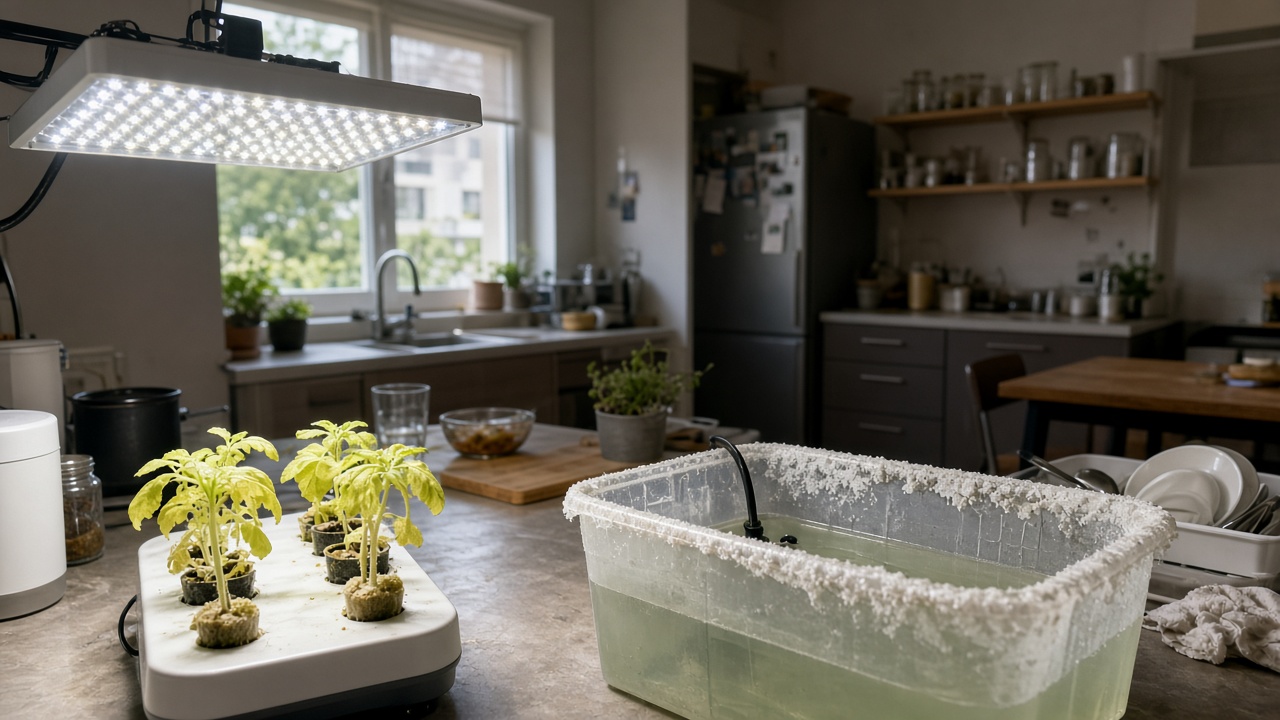 7 erreurs de débutant en hydroponie d'appartement